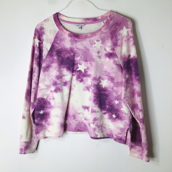 Wildfox sweatshirt women large purple stars - Picture 9 of 10